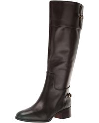 Franco Sarto - S Jazrin Tall Riding Boots Dark Brown Leather 11 M - Lyst