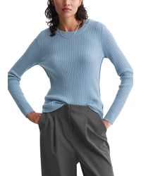 Marc O' Polo - Marc OߴPolo Denim Strickpullover mit Rundhalsausschnitt Slim Fit - Lyst