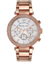 Michael Kors - Parker Mk5491 Chronograph For With Zircons - Lyst