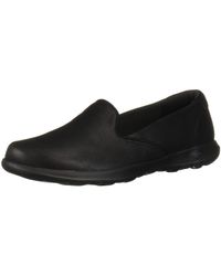 skechers leather loafers womens