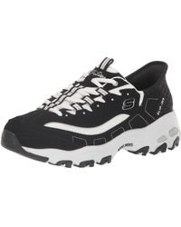 Skechers - , D lites New Scene Hands, Scarpe Slip in da Donna, Nero/Bianco, 8 Wide - Lyst