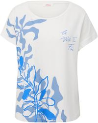 S.oliver - 2144442 T-Shirt mit Frontprint - Lyst