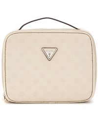 Guess - Wilder Travel Cosmetic Organizer Case Bone - Lyst