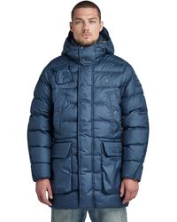 G-Star RAW - G-Whistler Padded Hooded Parka Abrigos Hombre - Lyst