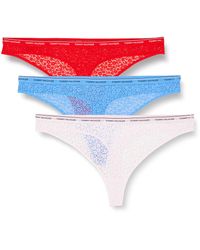 Tommy Hilfiger - Pack Of 3 Thong Premium Essential Tanga - Lyst