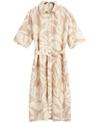 GANT - REL Palm Print Linen Shirt Dress Kleid - Lyst