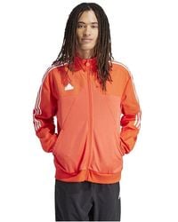 adidas - S M Tiro Tt Q1 Tracksuit Top Red Xl - Lyst