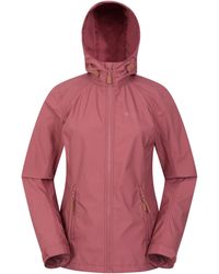 Mountain Warehouse - Iona Womens Water Resistant Softshell Jacket - Breathable, Lightweight - For Spring Summer Rust 20 - Lyst