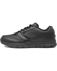 Skechers - For Work Nampa Food Service Shoe,black Polyurethane,10 M Us - Lyst
