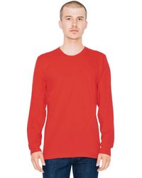 American Apparel Washed Color Block T-Shirt in Red for Men