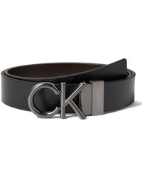 Calvin Klein - Cintura Uomo Ck Metal Bombe PB 3.5 cm Cintura in Pelle - Lyst