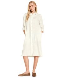 Street One - Hemdblusen-Kleid off white,42 - Lyst