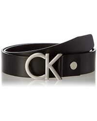 Calvin Klein CK Adj. Buckle Belt Cinturón para Hombre - Negro