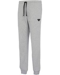 Emporio Armani - Trousers Rubber Pixel Logo Sweatpants - Lyst