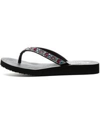 Skechers - Cali Meditation New Moon Sandalen Schwarz - Lyst