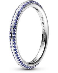 PANDORA - ME Blauer Pavé-Ring - Lyst