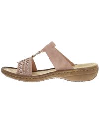 Rieker - Pantolette in Rot - Lyst