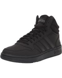 adidas - Hoops 3.0 Mid Black/black/grey 10.5 - Lyst