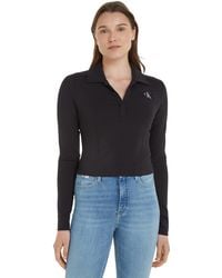Calvin Klein - Jeans Poloshirt Langarm Milano Regular Top Polo-Kragen - Lyst
