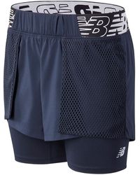 New Balance - S Relentless 2in1 Performance Shorts Eclipse 12 - Lyst