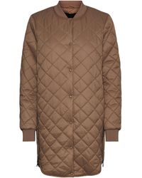 Vero Moda - Quilted jacket VMHAYLE Coat Beaver Fur S Beaver Fur S - Lyst