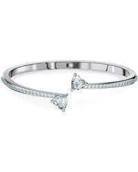 Swarovski - Bracelet jonc Attract Heart Taille M - Lyst
