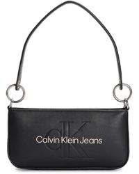 Calvin Klein - CKJ Sculpted Shoulder Pouch Black With Rose - Lyst