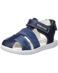 Geox B Alul Boy A, Sandalias para Bebés - Azul
