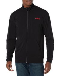 HUGO - Linked Zip Up Sporty Jacket Sweatshirt - Lyst