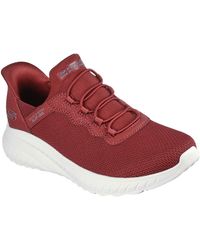Skechers - Bobs Sport Squad Chaos Slip-ins Red Low Top Sneaker Shoes 8.5 - Lyst