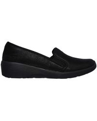 Skechers - Ladies Arya Sweet Things Flex Black Slip On Memory Foam Shoes 23781/bbk - Lyst