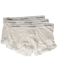 Calvin Klein - Boxer Uomo CK Confezione 3pezzi Elastico a Vista Cotone Elasticizzato Articolo NB2380A Trunk 3PK - Lyst