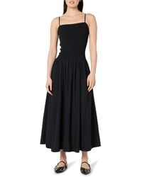 The Drop - Florencia Smocked Bodice Linen Maxi Dress - Lyst