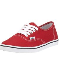 Vans - Adult Authentic Lo Pro Chili/white Trainer Vf7b3mn . 060 5 Uk - Lyst