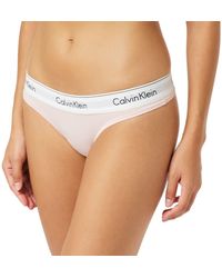 Calvin Klein - S Underwear - Modern Cotton - Underwear - Cotton Thongs For - S Knickers - Pink - Lyst