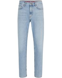 HUGO - 640 Blaue Regular-Fit Jeans aus festem Denim Türkis 31/34 - Lyst