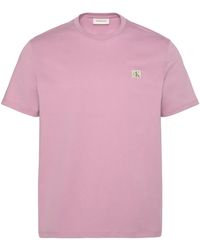 Calvin Klein - Ss Badge 30S Jersey Classic Tee Lv04Rc272G T-Shirts - Lyst