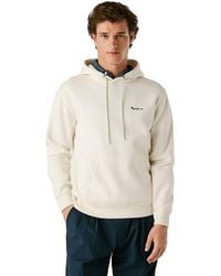 Pepe Jeans - Macbeth Small Logo Plain Hoodie Sweatshirt - Lyst