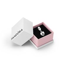 PANDORA - Moments Sterling Silver Friends Forever Heart Dangle Charm - Lyst