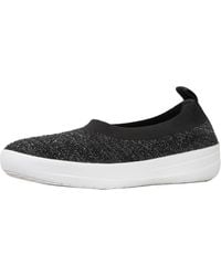 Fitflop - Überknit Tm Ballerina Closed Toe Ballet Flats - Lyst