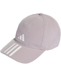 adidas - 3-Stripes AEROREADY Running Training Baseball Cap Baseballkappe - Lyst