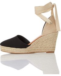lipsy closed ankle strap espadrille wedges