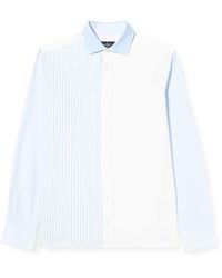 Hackett - Multi Panel Linen Shirt - Lyst