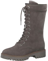 S.oliver - Schnürstiefel ohne Absatz aus Kunstleder Gefüttert Vegan Braun - Lyst