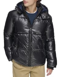 Tommy Hilfiger - Shiny Quilted Puffer With Patch Logo - Lyst