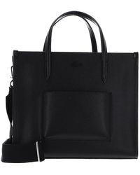 Lacoste - Chantaco Classics Top Handle Bag S Noir - Lyst
