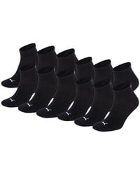 PUMA - Men's Sport Socks Quarter 3p - 12x Black, 43/46-12 Pair - Lyst