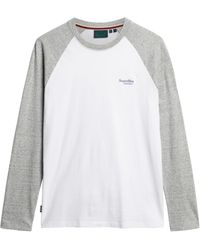 Superdry - Essential Baseball Long Sleeve T-shirt 2xl - Lyst