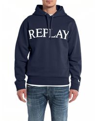 Replay - Felpa in cotone uomo - Lyst