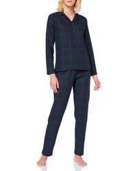 Tommy Hilfiger Set Ls Flannel Check Pyjama Bottoms - Blue